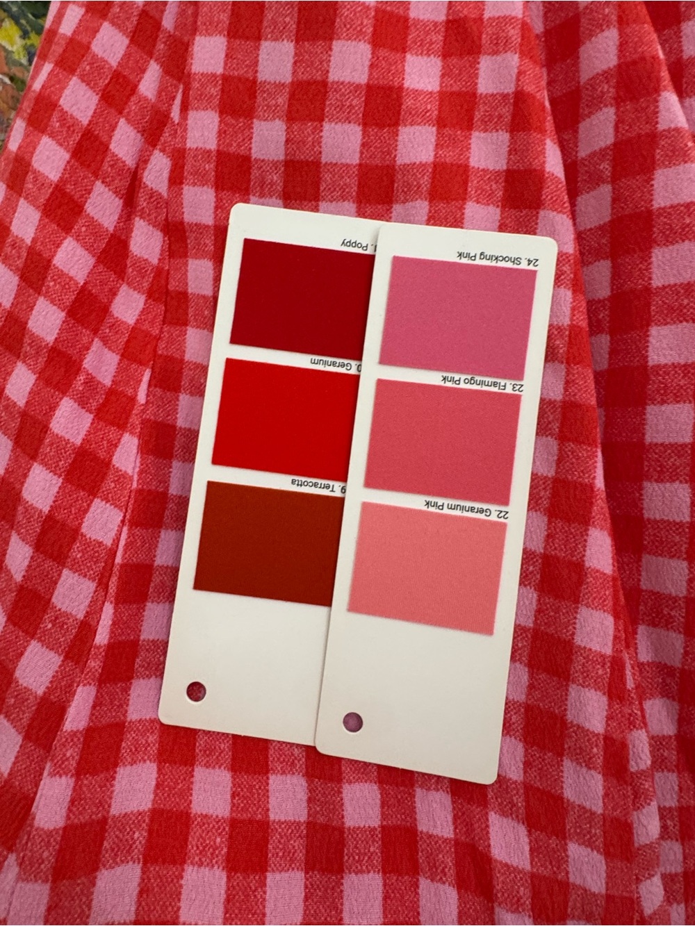 Red Gingham Tie-Front Fit & Flare Dress - Picture 6 of 6